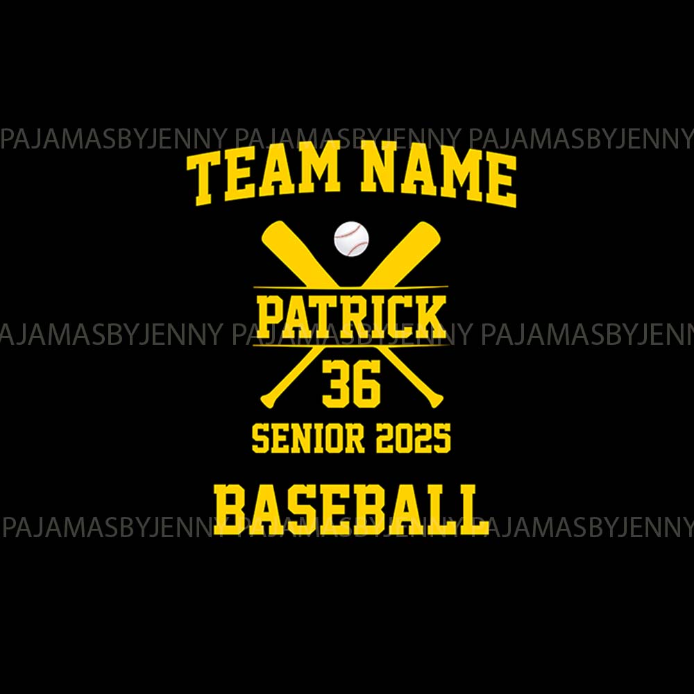 Customizable Name And Number Youth Christmas Baseball Bat Pajamas 2